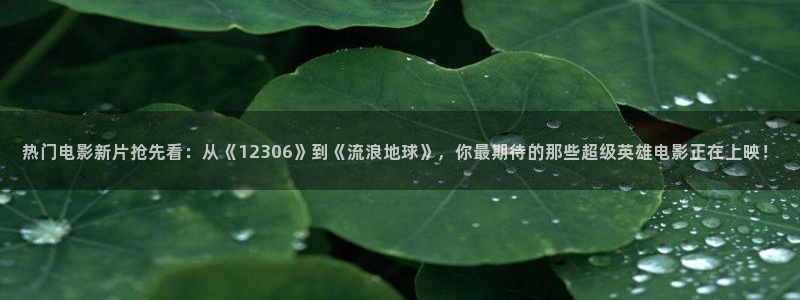 97超碰在线观看免费：热门电影新片抢先看：从《12306》到《流浪地球》，你最期待的那些超级英雄电影正在上映！